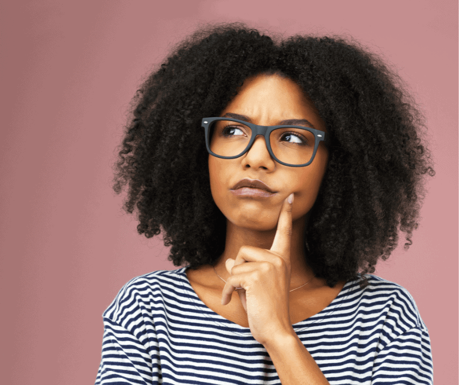 Woman pondering